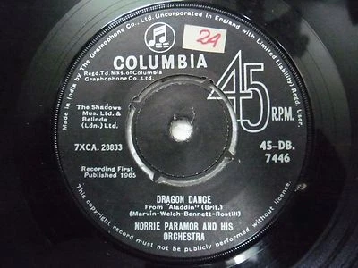 NORRIE PARAMOR  ORCHESTRA 45 DB 7446 RARE SINGLE 7" INDIA INDIAN 45 rpm VG+ - Image 1 of 2