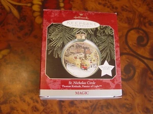 MAGIC COLLECTOR'S SERIES HALLMARK ORNAMENT THOMAS KINKADE ST. NICHOLAS CIRC NEU - Bild 1 von 1