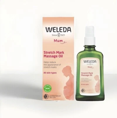 Aceite de masaje para estrías Weleda 3,4floz/100 ml para mujeres embarazadas madre caducidad 27/06 Foto 1 de 4