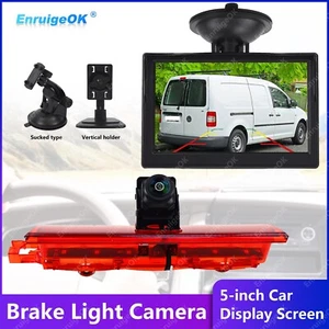 5" Monitor & Brake Light Rear View Reversing Camera for VW Caddy 2003-2015 - Picture 1 of 19