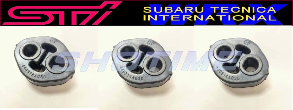 SUBARU STI GC8 Impreza WRX STI 排气消声器 挂架 橡胶衬套 3 件套 — 第 1/1 张图片