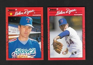 1990 Donruss NOLAN RYAN Lot #659 5000 K's - #166 Base Rangers HOF (NM-MT+) - Bild 1 von 3