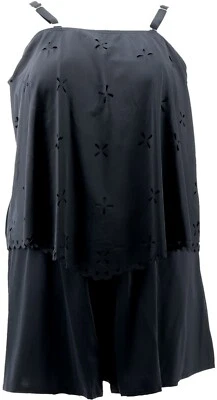 Pañuelo Tankini corto Fit 4 U corte láser negro 12 NUEVO (335) Foto 1 de 4