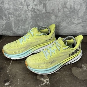 Hoka One Clifton 9 Women’s Citrus Glow/Ocean 1127896 CGSO Running Shoes Size: 9B - Picture 1 of 11