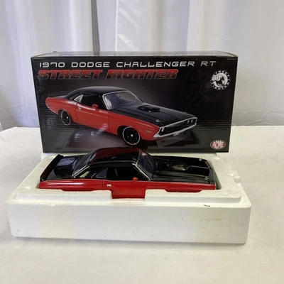 1970 DODGE CHALLENGER R/T 426 HEMI STREET FIGHTER ACME 1:18 RED/BLACK  - Image 1 of 4