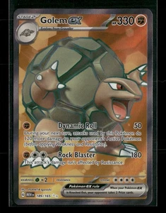 Golem ex - 189/165 Pokemon SV: Escarlata y Violeta 151 Ultra Raro Casi Nuevo - Imagen 1 de 2
