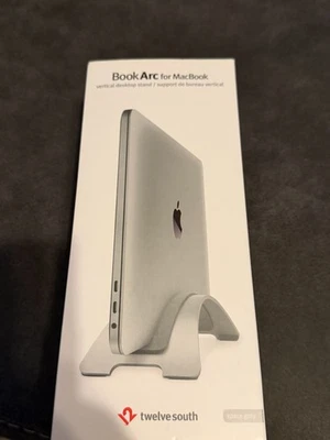 Twelve South BookArc para MacBook | Suporte vertical para desktop prata - Imagem 1 de 3