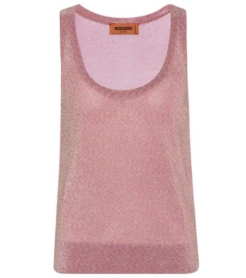  Camiseta sin mangas Missoni rosa metalizado talla 50 IT  Foto 1 de 4