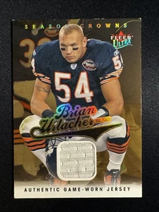 Maglia Fleer Ultra Season Crowns Brian Urlacher 2004 /99 gioco oro usata marroni - Foto 1 di 2