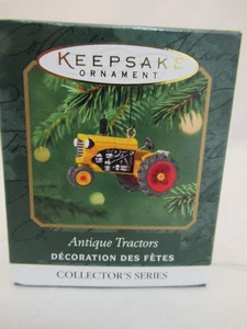 2001 ANTIQUE TRACTORS Hallmark MINIATURE KEEPSAKE Ornament MIB ! - Picture 1 of 2