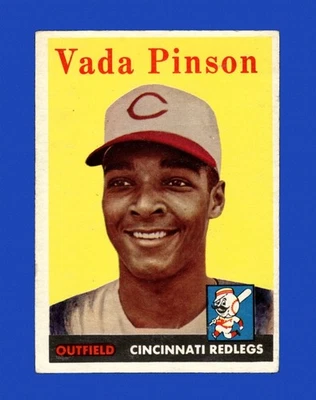 1958 Topps Set-Break #420 Vada Pinson en muy buen estado-en muy buen estado *GMCARDS* Foto 1 de 2