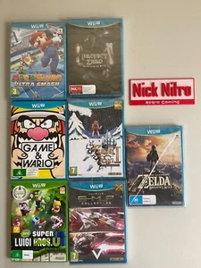 Rare Wii U Games Game & wario zelda finding teddy shmup luigi project zero mario - Picture 1 of 1