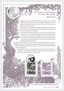 France 2022 EUROPA cept Myths Legends Legend Melusine fairy fee 1v DOC FDC - Picture 1 of 1