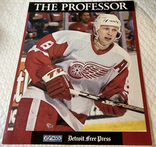 The PROFESSOR IGOR LARIONOV Detroit Free Press RED WINGS 8x10 Collector Card HOF
