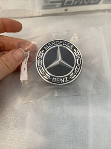 Mercedes-Benz original schwarzer Kranz flach Motorhaube Emblem A0008173305 - Bild 1 von 3