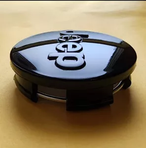Jeep Black 63 mm Wheel Center Caps Grand Cherokee Wrangler Compass 2.48 - Picture 1 of 2