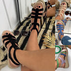 New Womens Block Colour Espadrille Sandals Shoes Spring Summer Sizes 3-8