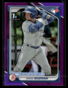 2024 Bowman #BP-114 David Guzman Prospects Purple #/250 - Bild 1 von 2