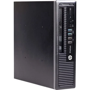 HP Desktop i5 16GB RAM 256GB SSD USFF Computer Windows 10 Pro Wi-Fi DVD/RW - Picture 1 of 4