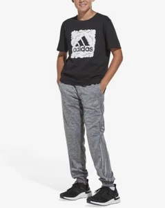 Adidas Boys Focus 3-Stripe Tricot Elastic Waistband Slim Jogger Pant SZ 5 - Picture 1 of 6