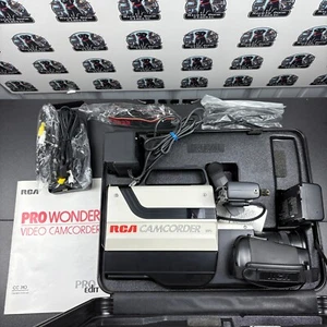 RCA Pro Wonder CC310 VHS Camcorder ProEdit Kit 8:1 Zoom Manual Cables Tested VTG - Picture 1 of 13