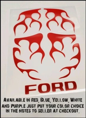Винтажная наклейка Ford Midnight Pumpkin Flame Tamiya лист - Изображение 1 из 2