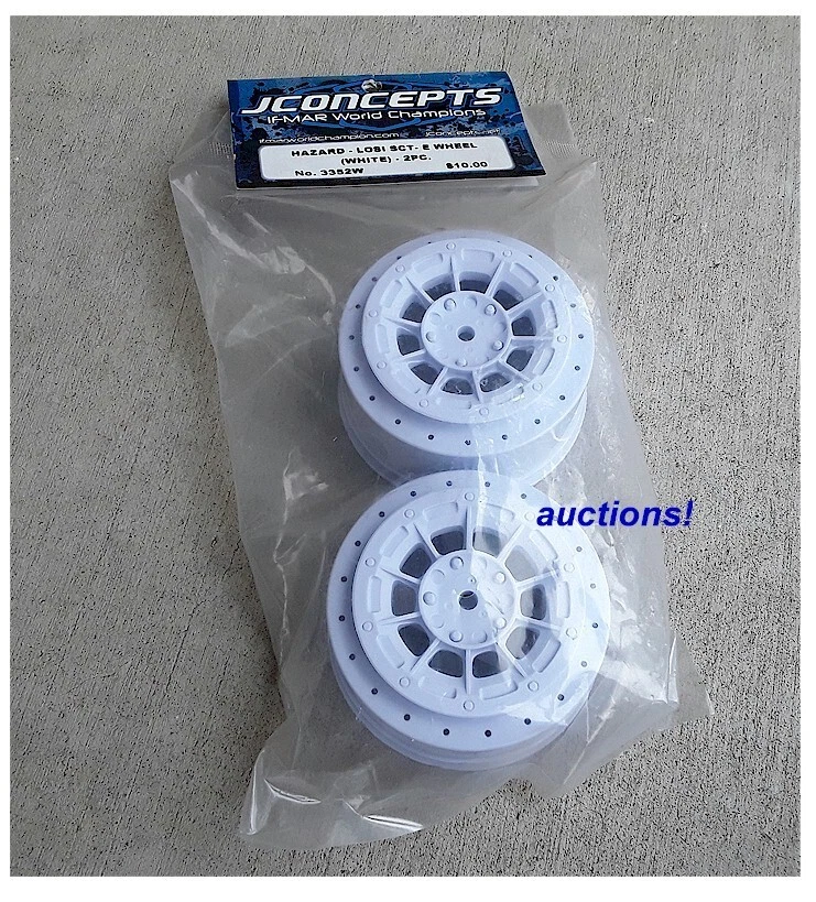 JConcepts 3352W Hazard Wheel White:Losi SCTE SCTN 22SCT - Image 1 of 1