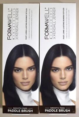 2 PACK - FORMAWELL Beauty X KENDALL JENNER Smooth Pass PADDLE HAIR BRUSH New NIB - Image 1 of 4