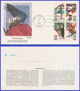 USA6 #2067-70 U/A FLEETWOOD FDC BL4 Winter Olimpics - Imagen 1 de 1