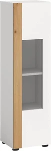 xonox Vitrine Vitrinenschrank Hochschrank Schrank - Wohnzimmer Ruda - 30x112x33 - Bild 1 von 6