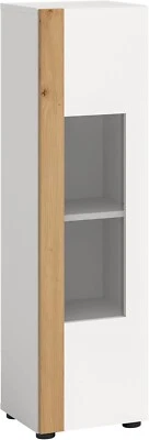 xonox Vitrine Vitrinenschrank Hochschrank Schrank - Wohnzimmer Ruda - 30x112x33 - Bild 1 von 4