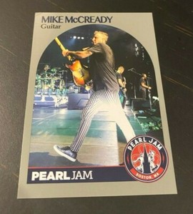 PEARL JAM Boston Baseball Card - Mike McCready card 6 - 2018 fenway away show