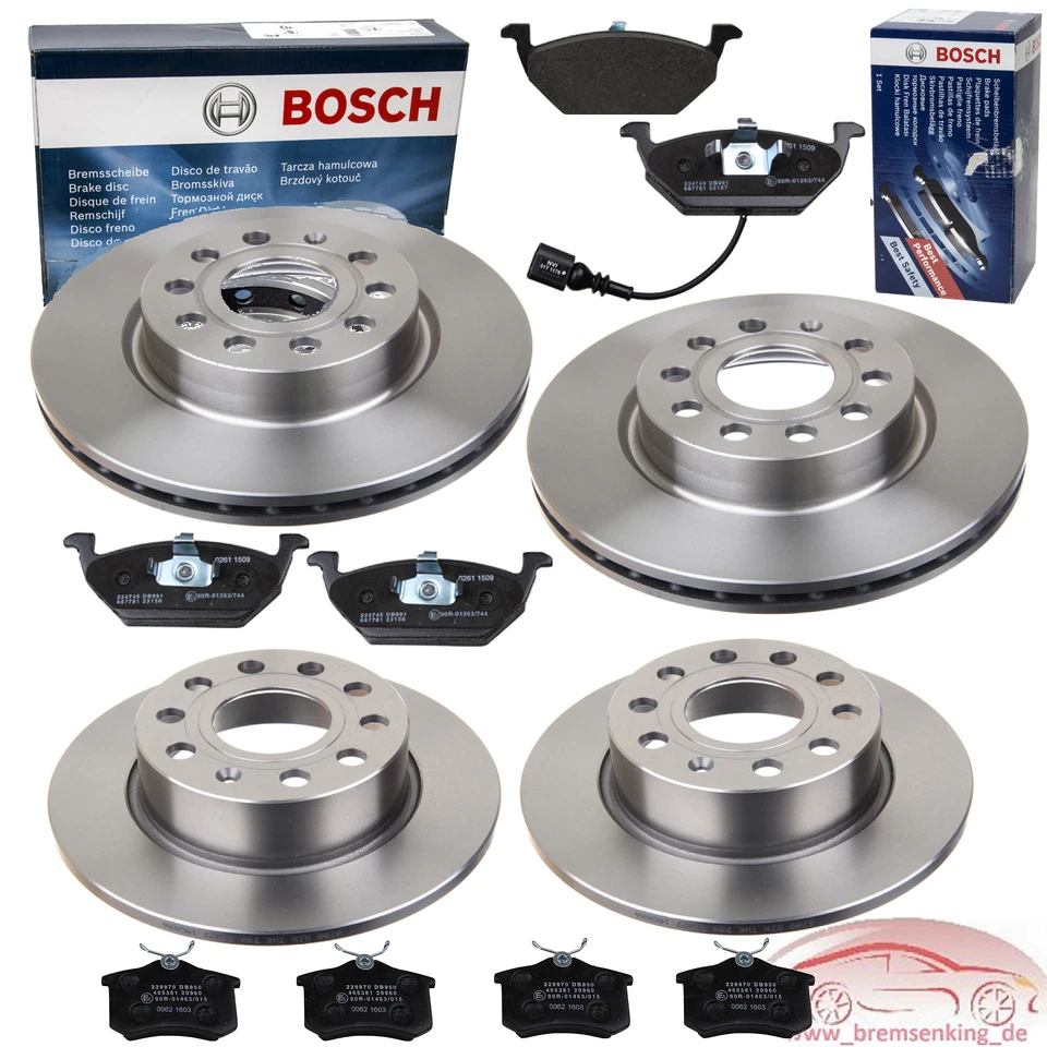 2 Bremsscheiben Bosch Vorderachse VA Seat Alhambra Altea   XL Leon 0986479058