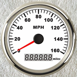 GPS Speedometers 3-3/8" 160MPH Odo for Car Marine Truck Motocycle White US STOCK - Bild 1 von 8