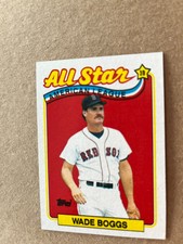 WADE BOGGS 1989 TOPPS #399 AL 1988 ALL STAR VINTAGE HOF CARD