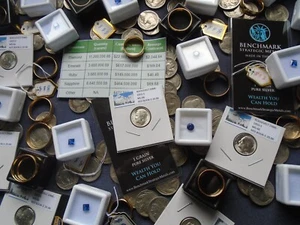 Estate lot Sale US Coins ~ SILVER~GOLD, COINS, SAPPHIRES- 10 PC. LOTS-INVEST NOW - Picture 1 of 4