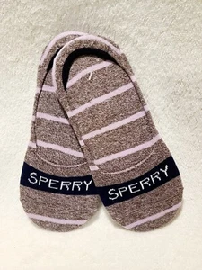 Sperry Top-Sider Women's No Show Liners Socks, 80% Cotton, 2 Pair Size 9-11 NWOT - Picture 1 of 2
