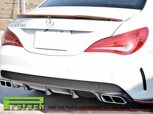MERCEDES BENZ W117 C117 CLA45 AMG Sedan Carbon Fiber Rear Bumper Diffuser Lip - Picture 1 of 2