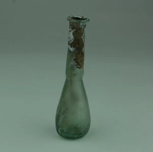 ANCIENT ROMAN GLASS UNGUENTARIUM - CIRCA 1ST-3RD CENTURY AD 017 - Picture 1 of 1