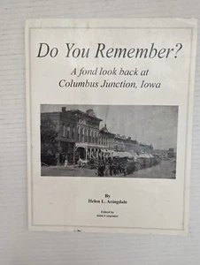 Do You Remember Columbus Junction Iowa IA Helen Aringdale History Book Paperback - Bild 1 von 14