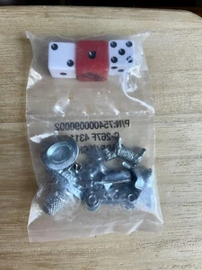 New Monopoly 2013 Replacement Pieces 8 Movers 3 Dice Cat Car Hat Shoe Dog Ship - Picture 1 of 5