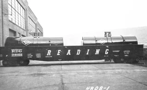 RDG reading railroad 34022 GHn coil steel gondola negative Reading Shops 1956 - Picture 1 of 1