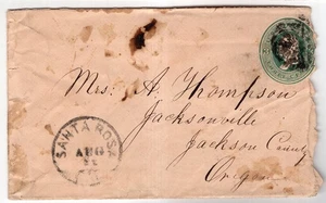Early Santa Rosa Cal to Oregon Stationery. - Picture 1 of 2