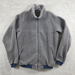 Giacca Patagonia vintage anni 80 pile full zip outdoor grigia taglia L uomo - Foto 1 di 12
