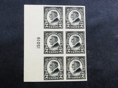 nystamps US Plate Block Stamp # 611 Mint OG H      N21x3666 - Image 1 of 2