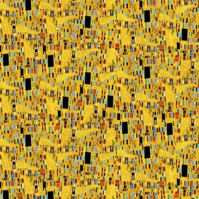 Tela Feline Drive CLEO Geo Abstracto Cuadrados Extremo Dorado Pieza/Remanente 8" Foto 1 de 4