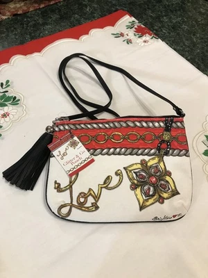 Cartera Brighton "Love" Glitter & Go Bolsa Bandolera Cremallera Superior Bolso de Vacaciones Foto 1 de 4
