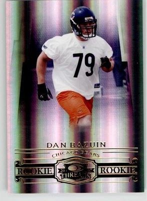 Dan Bazuin 2007 Donruss Threads 199 #/999 Chicago Bears Rookie - Image 1 of 2