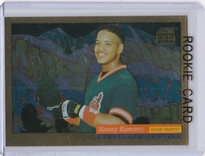 MANNY RAMIREZ ROOKIE CARD Score Prospect Indians GOLD RUSH VERSION INSERT MLB RC - Picture 1 of 2