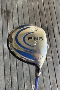 Ping G5 3 Fairway Wood 15* Grafalloy ProLaunch Blue 75R Regular Graphite Mens RH - Picture 1 of 9